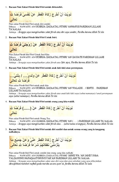 Ayat pelindung diri pengusir syaiton dan penangkal sihir. Doc Bacaan Niat Zakat Fitrah Idul Fitri Untuk Dirisendiri
