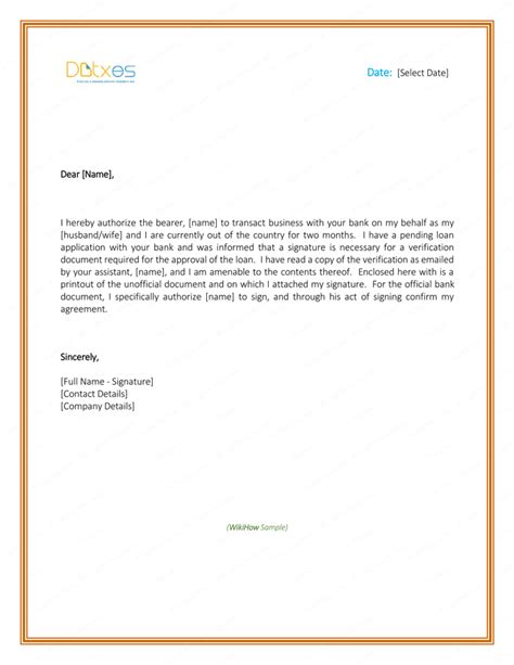 Show you mean business with professional letterhead. 6+ Free Printable Authorization Letter Formats and Samples for Word