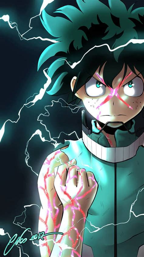 Si quieren la imagen tomen un screen y solo recortan las partes y listo Download Deku Wallpaper