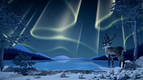 Pngtree offers christmas lights png and vector images, as well as transparant background christmas lights clipart images and psd files. Reindeer Looks At Northern Lights (Aurora Borealis ...