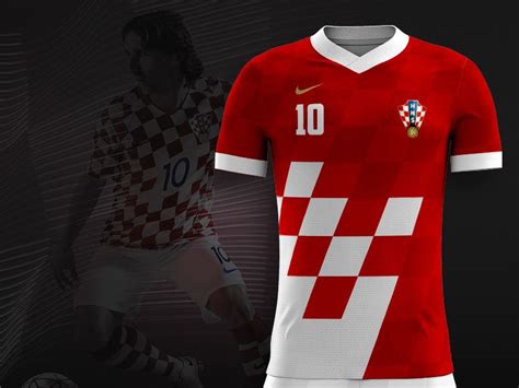 Fifa World Cup 2018 Croatian Football Kit Concept Jersey Design Football Kits Polo Design