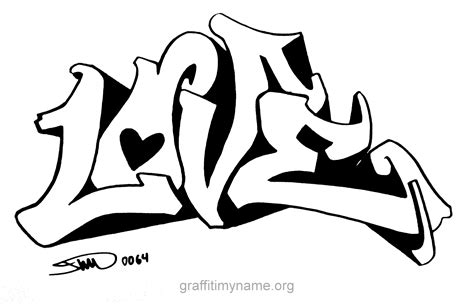 You choose text, style and colors. love drawings - Google Search | Easy graffiti drawings ...