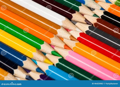 Many Different Colored Pencils Stock Photo Image Of Equipment Blue