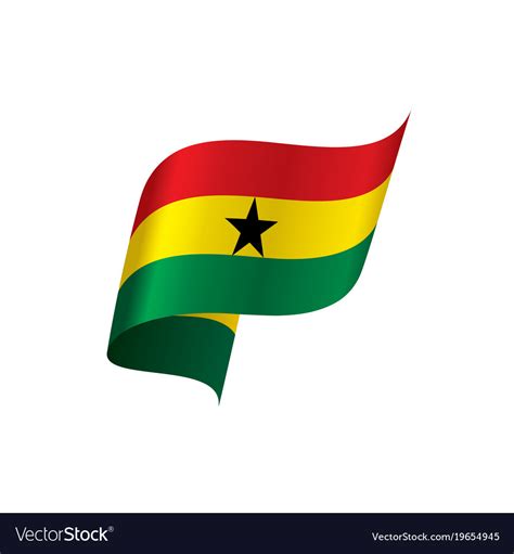 Ghana Flag Royalty Free Vector Image Vectorstock