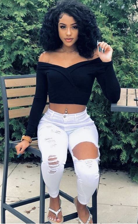 𝔗𝔞𝔱𝔶 ℭ𝔬𝔨𝔩𝔢𝔶 🖤 In 2020 Black Girl Outfits Girl Fashion Girl Outfits
