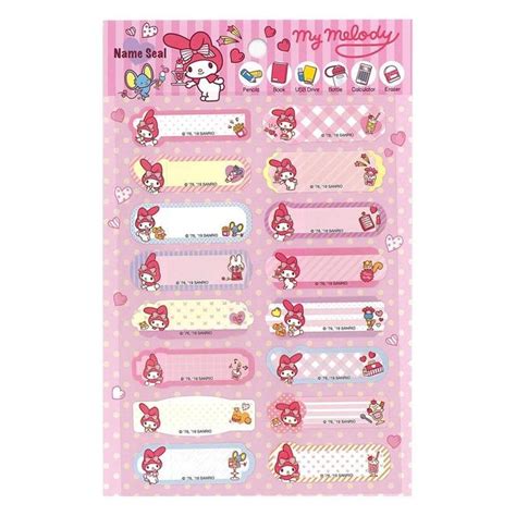 Kawaii Write On Name Stickers Self Laminating Water Proof Tag Etsy
