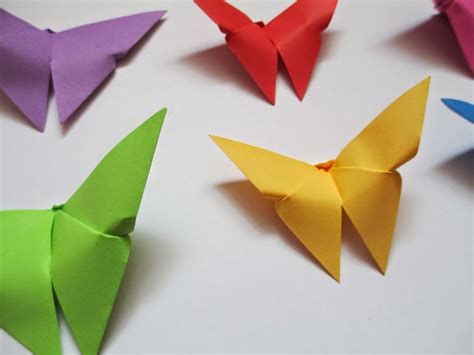 Strangeness And Charms Handmade Colourful Origami Butterflies