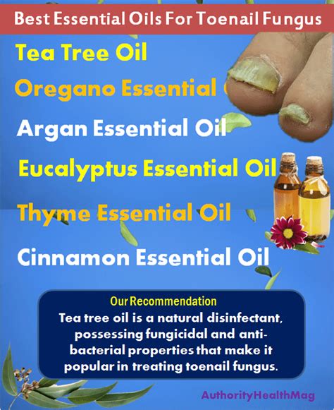 People can apply the extract to affected toenails two to three times a week. Essential Oils For Toenail Fungus | 7 Antifungal Remedies