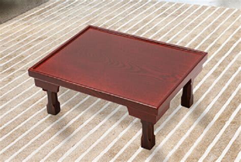 Asian Wood Furniture Korean Dining Table Folding Legs