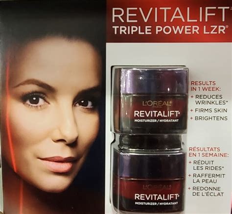 Hyaluronic acid can hold a thousand times its weight in water, helping you to retain moisture in your face and leaving you with healthy and hydrated skin. L'Oreal Paris Revitalift Triple Power LZR day moisturizer ...