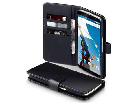 Caseboutique Leather Wallet Case Motorola Nexus 6 Hoesje