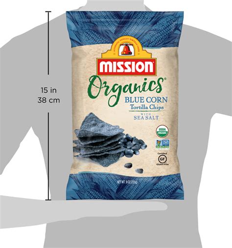 organic blue corn tortilla chips mission foods