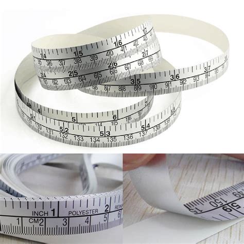 150cm Tool Vinyl Self Adhesive Rulers Metric Measure Tape Sewing