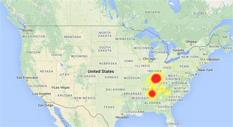 Cellular Service Outage Affecting Users in Southeastern United States