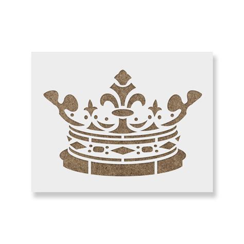 Buy King Crown Stencil Reusable Stencils For Painting Create Diy