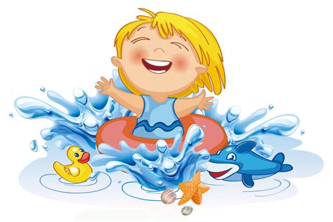 50 Best Ideas For Coloring Kids Swimming Clip Art