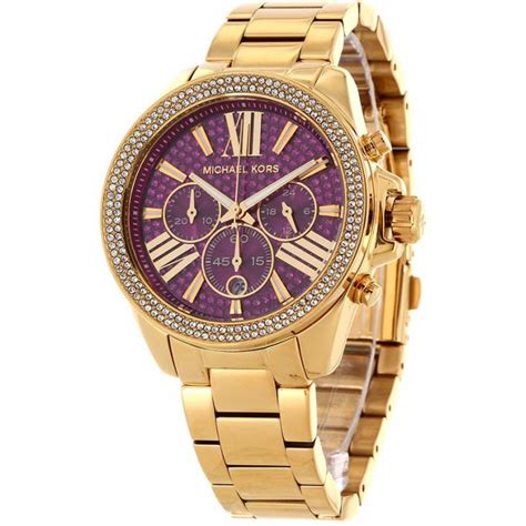 Montre Michael Kors MK6290 - Montre Dorée Ronde Femme sur ...