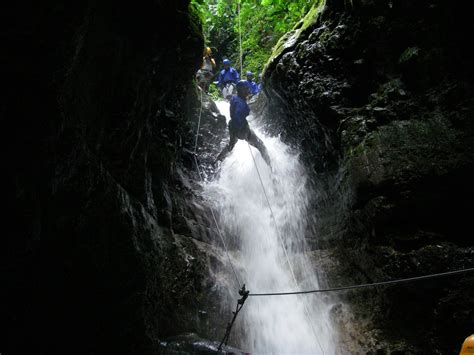 Canyoning Adventure Arenal Volcano Transportation In Costa Rica