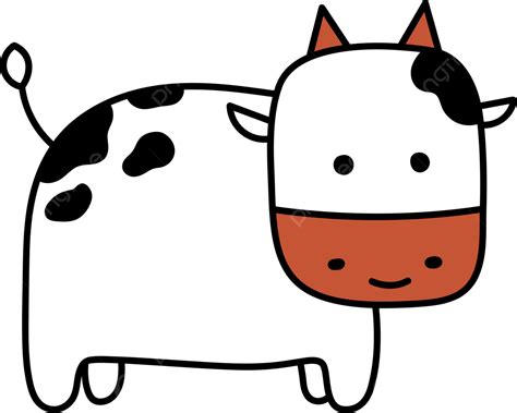 Gambar Kartun Sapi Lucu Lembu Imut Kartun Png Dan Vektor Dengan