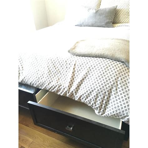 Full size storage bed w/ headboard