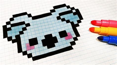Pixel Art Hecho a mano - Cómo dibujar un Koala K... - #Art ... Pixelbilder mit 9 basisplatten katalog von diversen pixelbilder mit 9 basisplatten.
