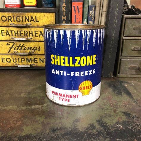 There is no place on the planet where temperatures this low occur in nature. Shellzone Anti-Freeze Can 1 Gallon Vintage Antifreeze Can ...