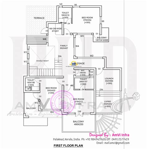 Modern 4 Bhk House Plan In 2800 Sqfeet Kerala Home Design And Floor