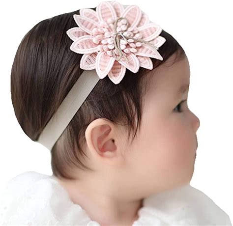 Baby Girl Flower Headbands Newborn Wedding Photography
