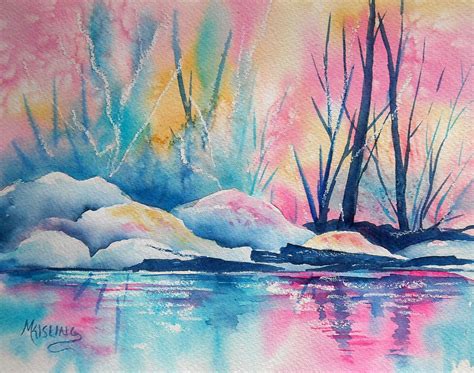 Martha Kisling Art With Heart Watercolor And Oil Pastel Landscape