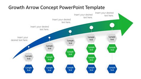 Growth Arrow Concept Powerpoint Template Slidemodel