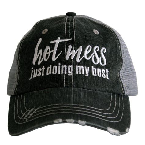 Katydid Hat Hot Mess Just Doing My Best Mom Hats Baseball Hats Women Trucker