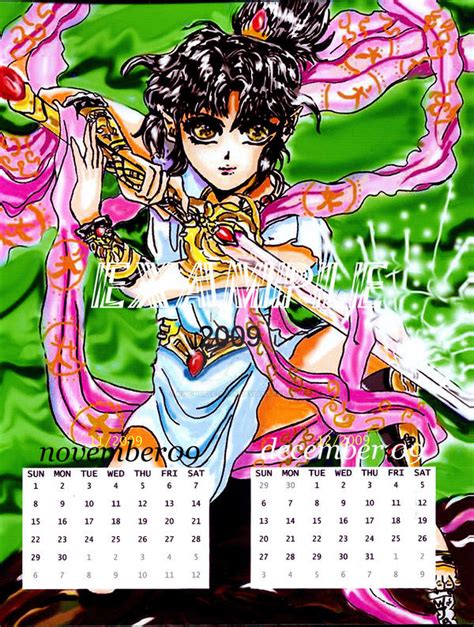 Anime Calendar Pg 7 2009 By Kwongbee Arts On Deviantart