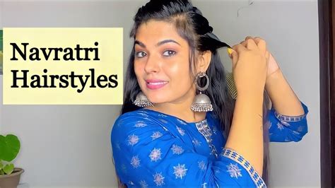 5 Easy Festival Hairstyles For Navratri Celebration Hairstyles With Different Kurtis Youtube