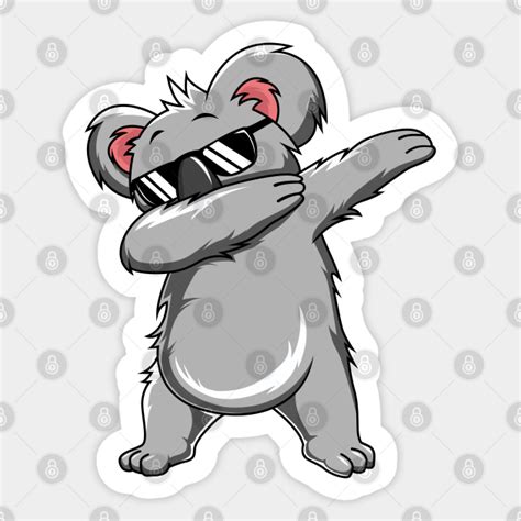Dabbing Koala Funny Dab Dance T For Boys Kids Koala Sticker