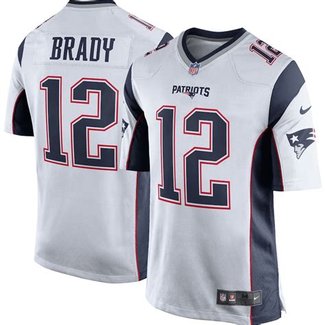 Nike Tom Brady New England Patriots Youth White Game Jersey