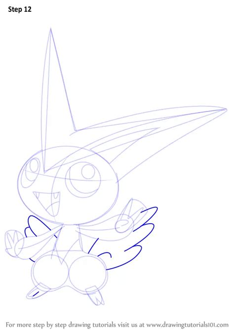 Learn How To Draw Victini From Pokemon Pokemon Step By Step Drawing
