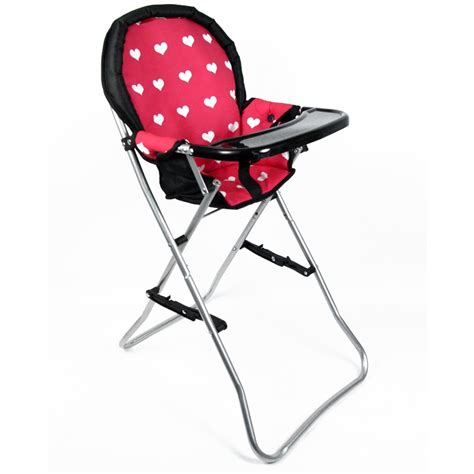 the new york doll collection 18 inch doll high chair pink