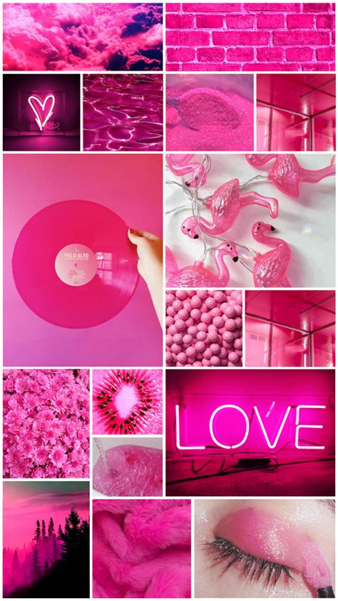 Iphone wallpaper tumblr aesthetic pink walls wall prints vintage pastel pink aesthetic art collage wall aesthetic colors collage pink aesthetic. Picturesque Aesthetics — Hot Pink Aesthetic Requested by Anonymous