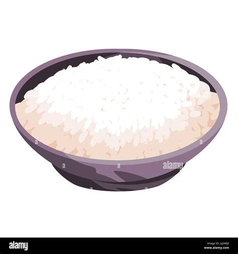 Rice in a bowl traditional chinese japanese asian grain food drawing