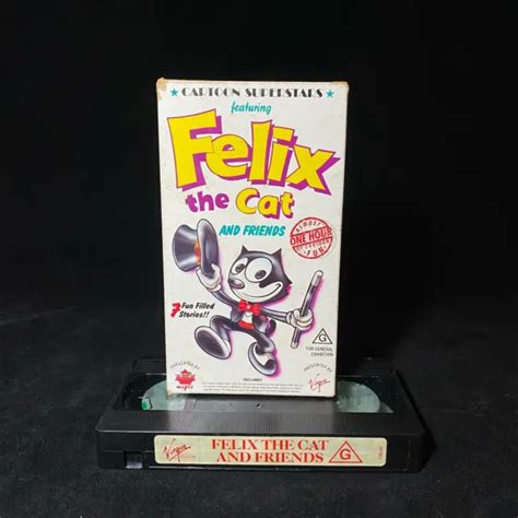 Vintage Felix The Cat And Friends Vhs Video Cassette Cartoons Tested