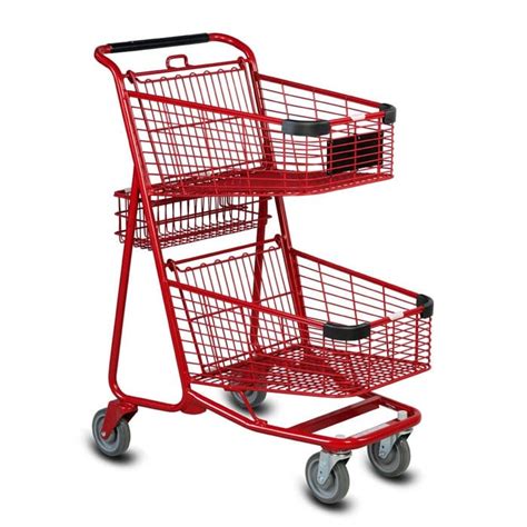 Express5050 Two Tier Wire Shopping Cart Versacart