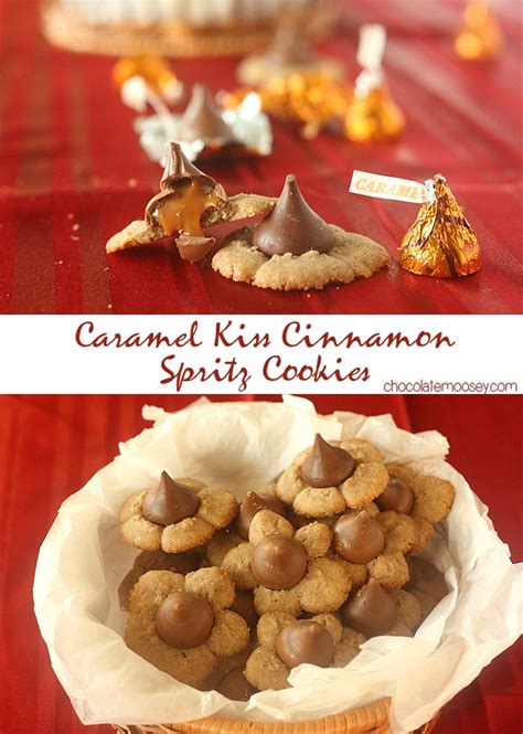 Caramel Kiss Cinnamon Spritz Cookies