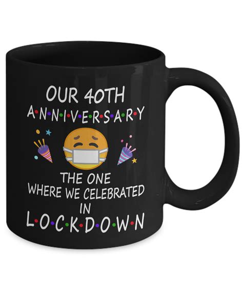 Gifts for elderly parents in lockdown. 40th Quarantine Anniversary 2020 For Couple Parents Men ...
