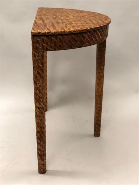 This wonderful piece was produced in france at the beginning 20th century. Italian Mid-Century Modern Rattan and Wicker Console or ...
