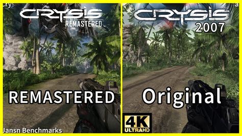 Crysis Remastered Vs Crysis Original 2007 Graphics Comparison 4k