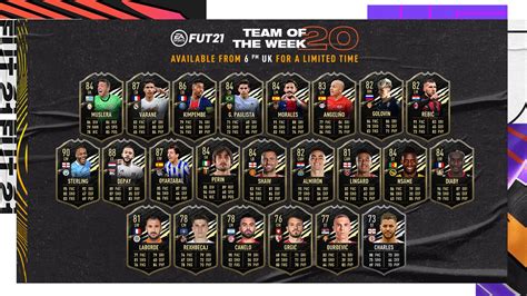 Create your own fifa 21 ultimate team squad with our squad builder and find player stats using our player database. FIFA 21 TOTW 20 EN VIVO: equipo del equipo de la semana 20 ...