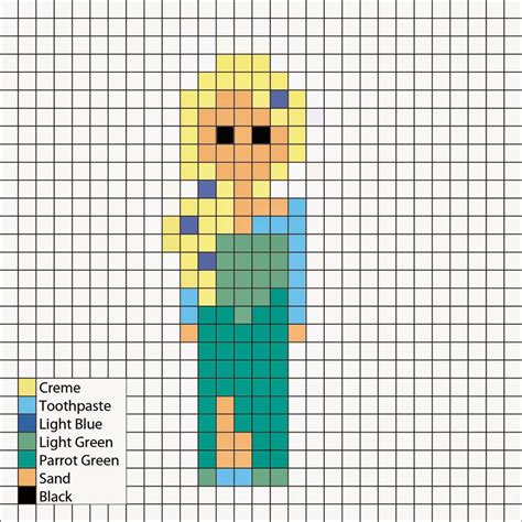 Perler Mania: Disney Princess: Elsa from Frozen Cute dogs cavalier king charles spaniel heads pixel art avatar illustration.