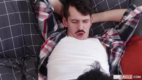 Asher Day Jonah Wheeler In Moustache Gay Enjoys The Best Blowjob Of His Life Hd From Say