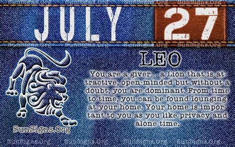 We did not find results for: July 27 Birthday Horoscope Personality | Sun Signs