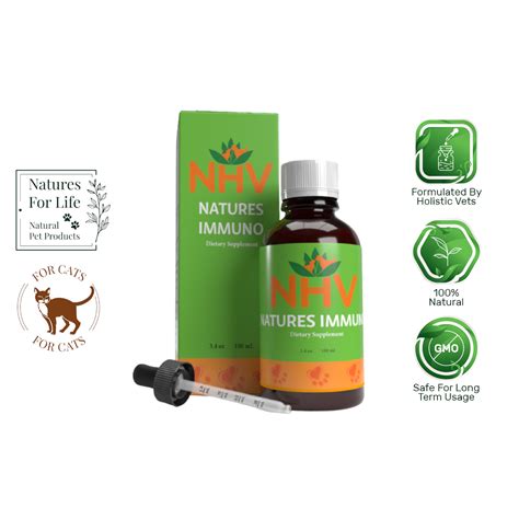 Nhv Natures Immuno For Cats 100ml Support For Cancer Chronic